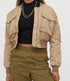 Loose Casual Long Sleeve Bomber Jacket Zip - ROUTINE FASHION
